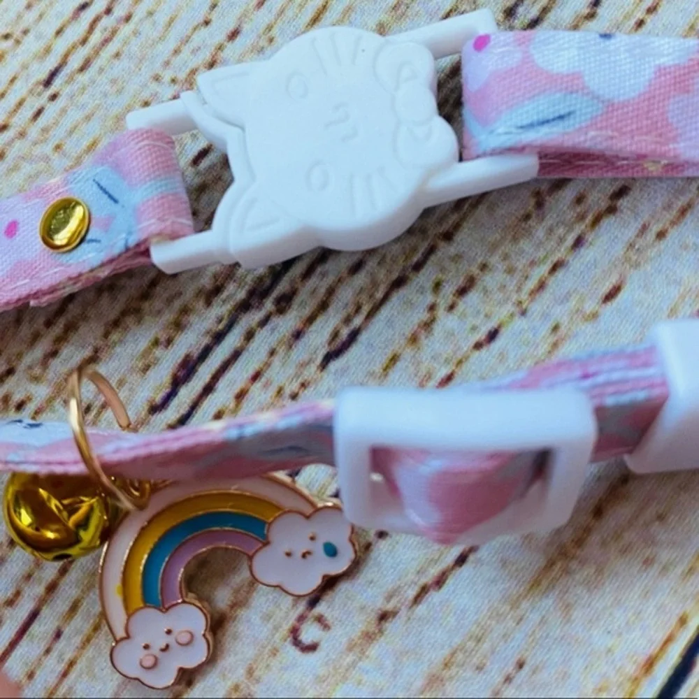 🌈 Rainbow Cloud ☁️ Cat Collar